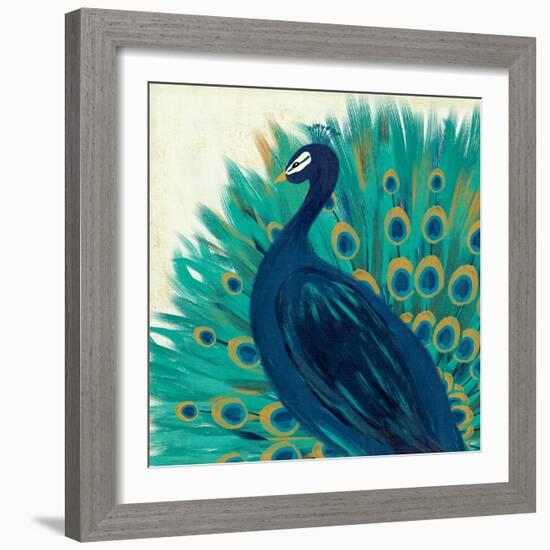 Proud as a Peacock II-Veronique Charron-Framed Art Print