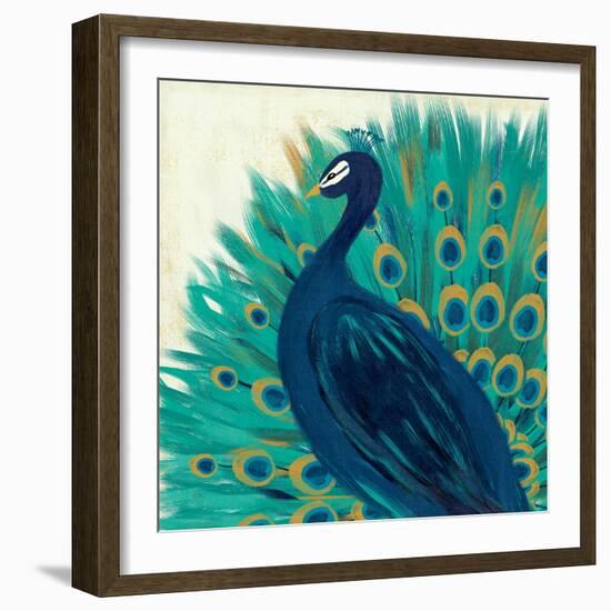 Proud as a Peacock II-Veronique Charron-Framed Art Print