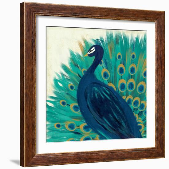 Proud as a Peacock II-Veronique Charron-Framed Art Print