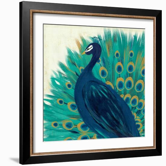 Proud as a Peacock II-Veronique Charron-Framed Art Print