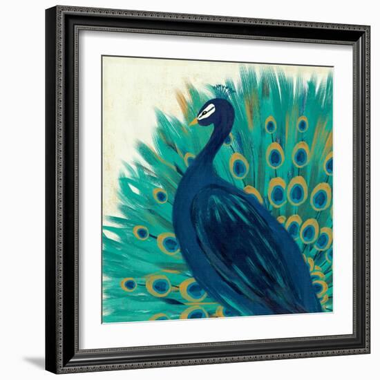 Proud as a Peacock II-Veronique Charron-Framed Art Print