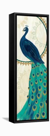 Proud as a Peacock IV-Veronique Charron-Framed Stretched Canvas