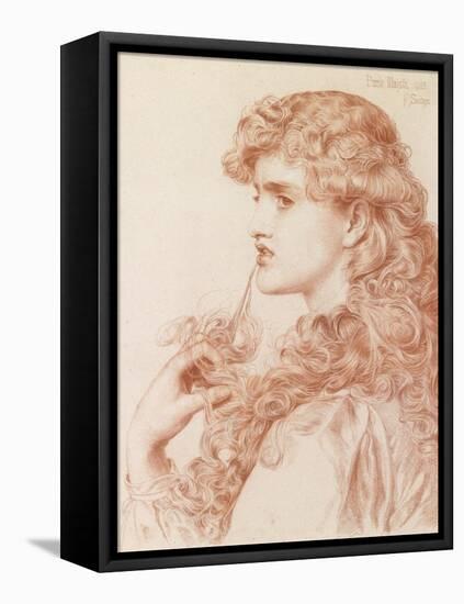 Proud Maisie, 1903 (Pencil and Red Chalk on Paper)-Anthony Frederick Augustus Sandys-Framed Premier Image Canvas