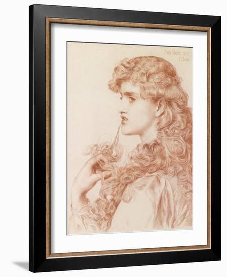 Proud Maisie, 1903 (Pencil and Red Chalk on Paper)-Anthony Frederick Augustus Sandys-Framed Giclee Print