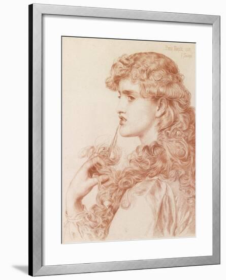 Proud Maisie, 1903 (Pencil and Red Chalk on Paper)-Anthony Frederick Augustus Sandys-Framed Giclee Print