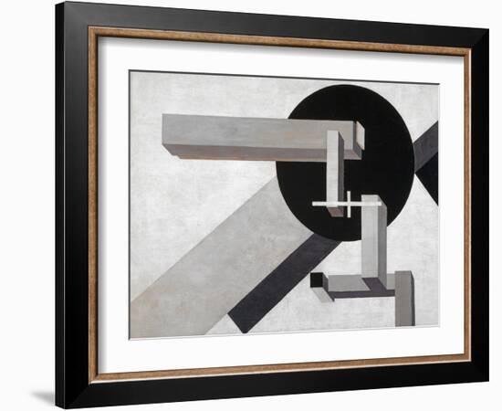 Proun 1 D, 1919-Eliezer Markowich Lissitzky-Framed Giclee Print