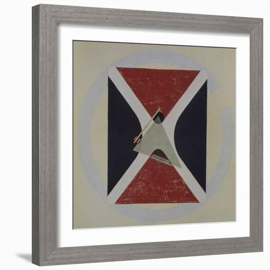 Proun 43, 1924-El Lissitzky-Framed Giclee Print