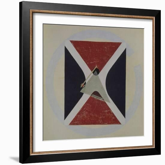 Proun 43, 1924-El Lissitzky-Framed Giclee Print