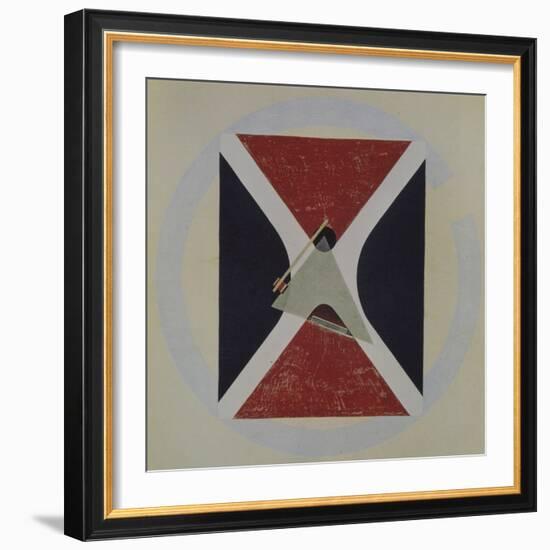 Proun 43, 1924-El Lissitzky-Framed Giclee Print