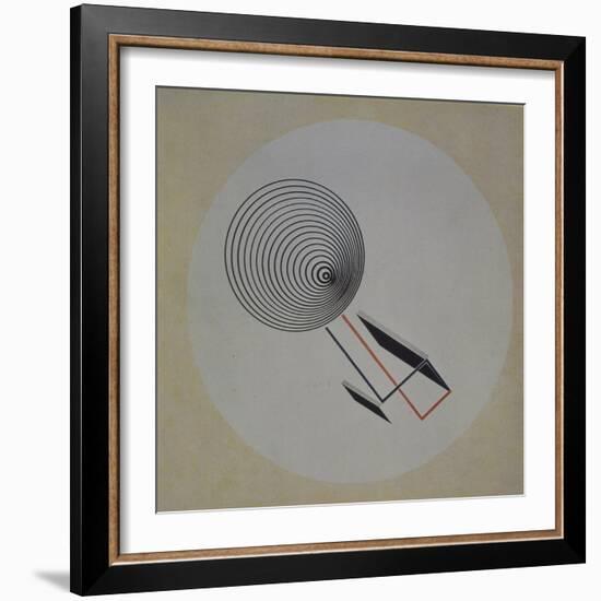 Proun 93. Floating Spiral, 1924-El Lissitzky-Framed Giclee Print