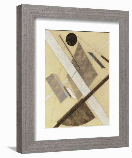 Proun: Path of Energy and Dynamic Flows, c.1920-El Lissitzky-Framed Giclee Print