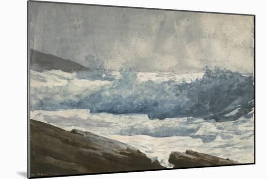 Prout's Neck, Breakers, 1883-Winslow Homer-Mounted Giclee Print