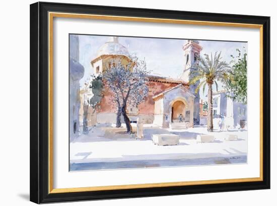 Provencal Church, 1993-Lucy Willis-Framed Giclee Print