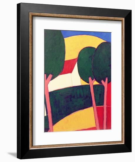 Provencal Paysage, 1997-Eithne Donne-Framed Premium Giclee Print