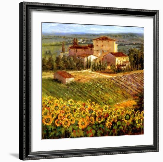 Provencal Village III-Michael Longo-Framed Art Print