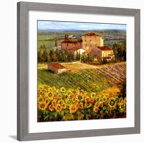 Provencal Village III-Michael Longo-Framed Art Print