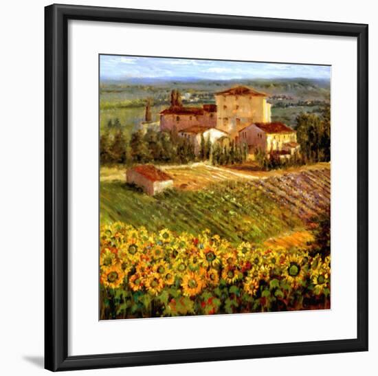 Provencal Village III-Michael Longo-Framed Art Print