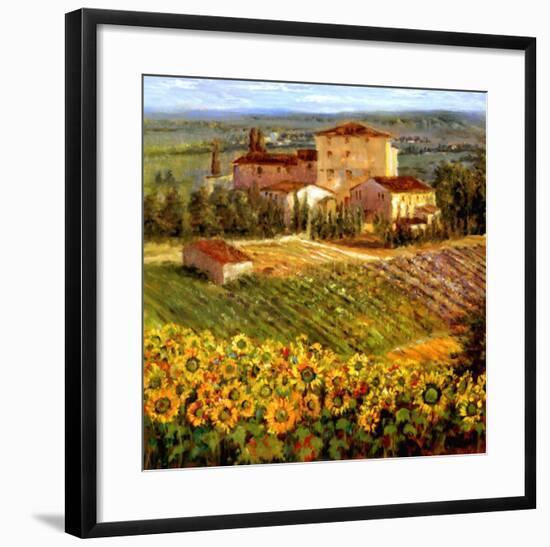 Provencal Village III-Michael Longo-Framed Art Print