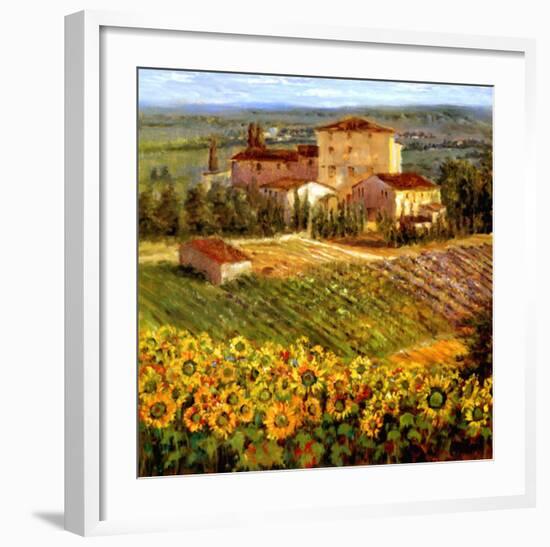 Provencal Village III-Michael Longo-Framed Art Print