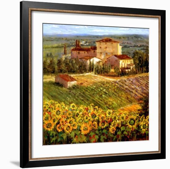 Provencal Village III-Michael Longo-Framed Art Print