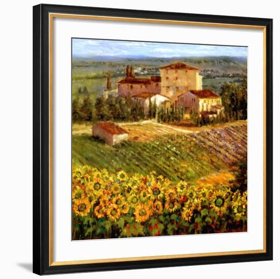 Provencal Village III-Michael Longo-Framed Art Print