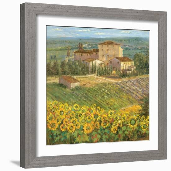 Provencal Village III-Michael Longo-Framed Premium Giclee Print