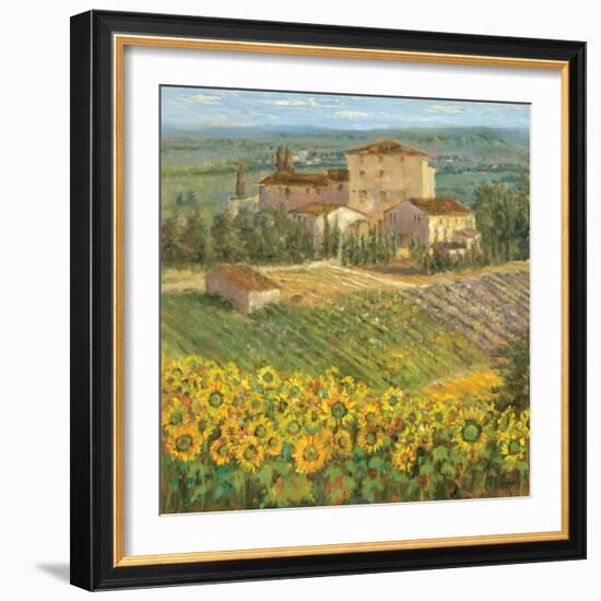 Provencal Village III-Michael Longo-Framed Premium Giclee Print