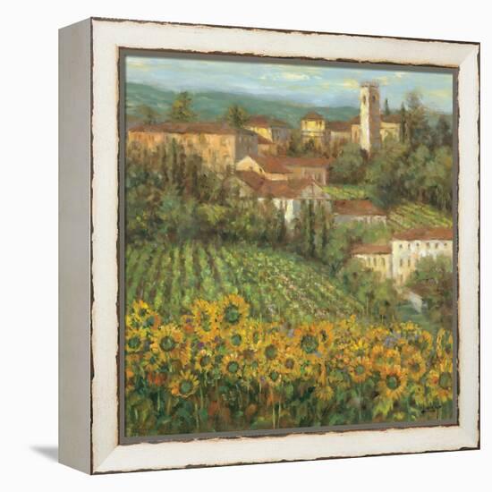 Provencal Village IV-Michael Longo-Framed Stretched Canvas