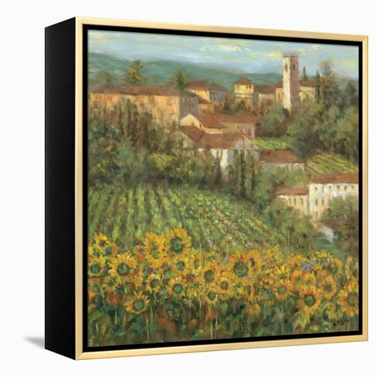 Provencal Village IV-Michael Longo-Framed Stretched Canvas