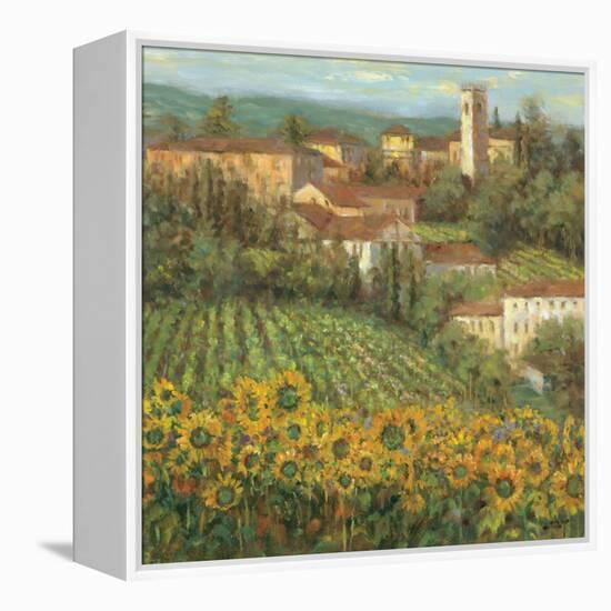 Provencal Village IV-Michael Longo-Framed Stretched Canvas