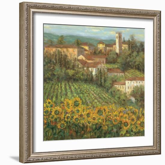 Provencal Village IV-Michael Longo-Framed Art Print