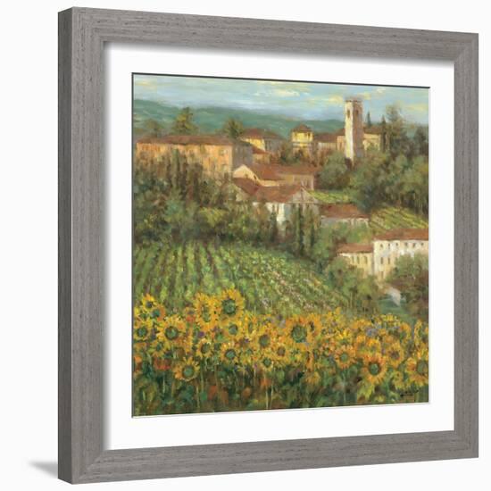 Provencal Village IV-Michael Longo-Framed Art Print