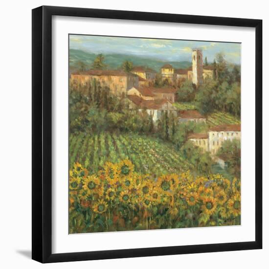 Provencal Village IV-Michael Longo-Framed Art Print