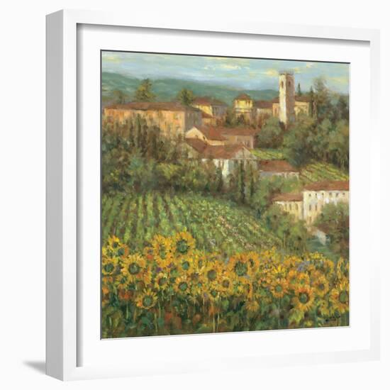 Provencal Village IV-Michael Longo-Framed Art Print