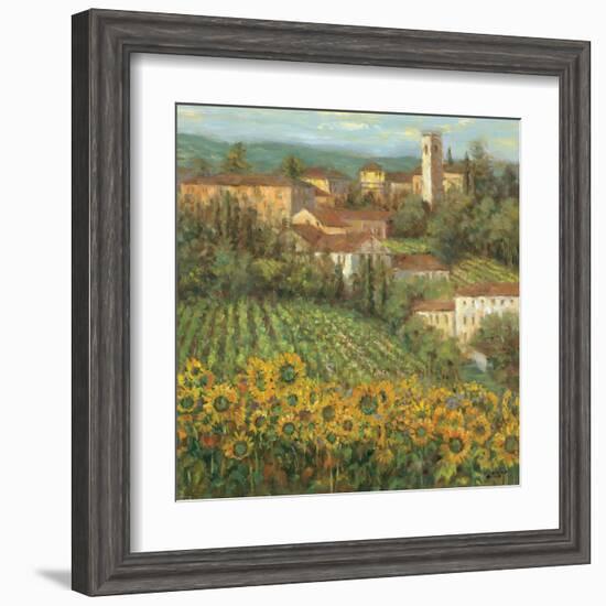 Provencal Village IV-Michael Longo-Framed Art Print