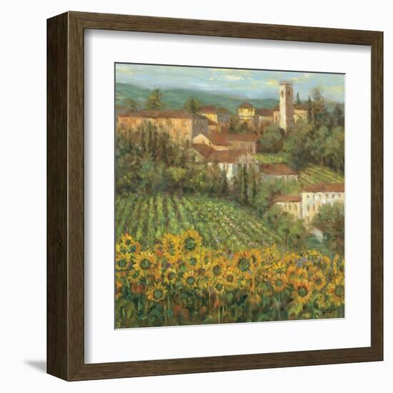 Provencal Village IV-Michael Longo-Framed Art Print