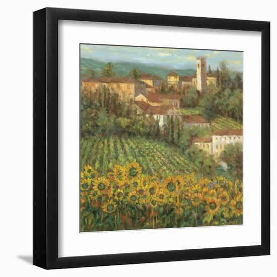 Provencal Village IV-Michael Longo-Framed Art Print