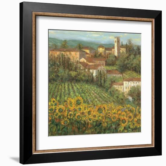 Provencal Village IV-Michael Longo-Framed Art Print