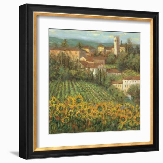 Provencal Village IV-Michael Longo-Framed Art Print