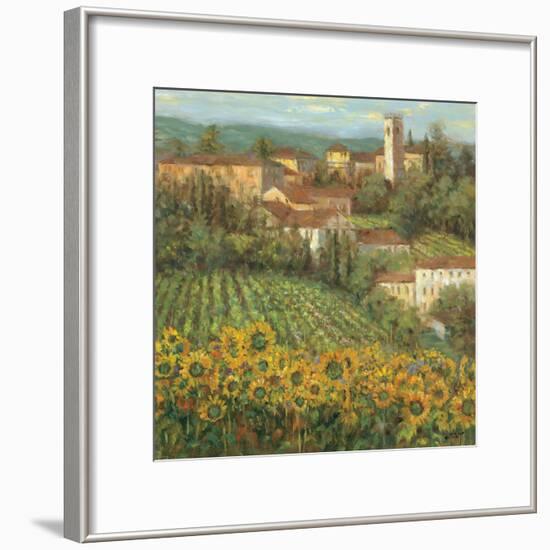 Provencal Village IV-Michael Longo-Framed Premium Giclee Print