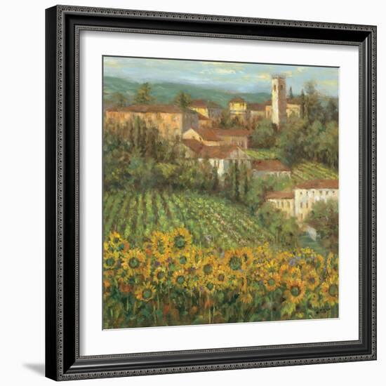 Provencal Village IV-Michael Longo-Framed Premium Giclee Print