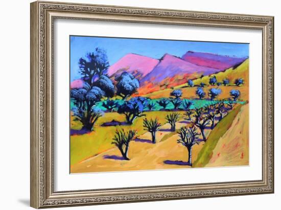 Provence, 2021 (acrylic on paper)-Paul Powis-Framed Giclee Print