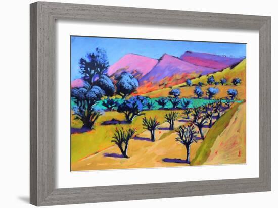 Provence, 2021 (acrylic on paper)-Paul Powis-Framed Giclee Print