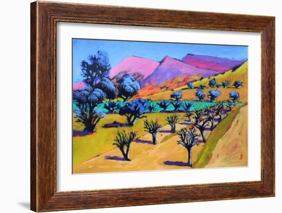 Provence, 2021 (acrylic on paper)-Paul Powis-Framed Giclee Print