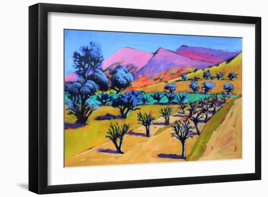 Provence, 2021 (acrylic on paper)-Paul Powis-Framed Giclee Print