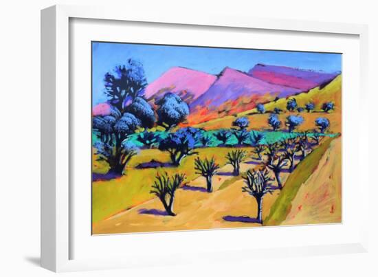 Provence, 2021 (acrylic on paper)-Paul Powis-Framed Giclee Print