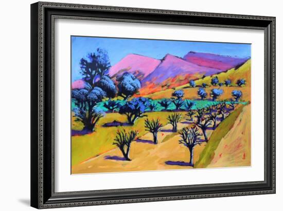 Provence, 2021 (acrylic on paper)-Paul Powis-Framed Giclee Print