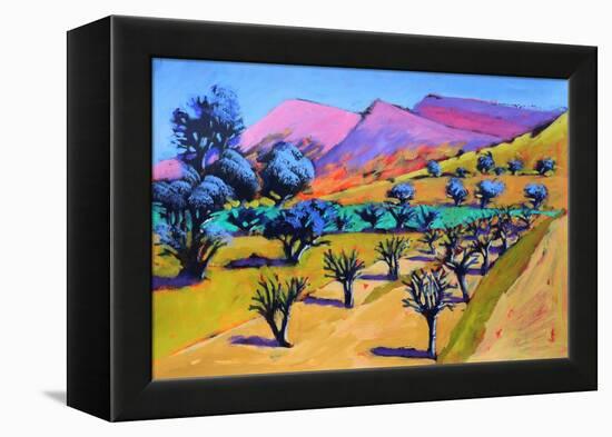 Provence, 2021 (acrylic on paper)-Paul Powis-Framed Premier Image Canvas