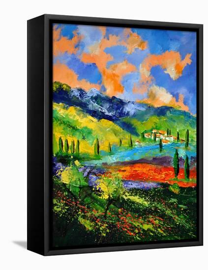 Provence 454190-Pol Ledent-Framed Stretched Canvas