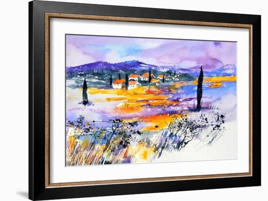 Provence 5170 Watercolor-Pol Ledent-Framed Art Print